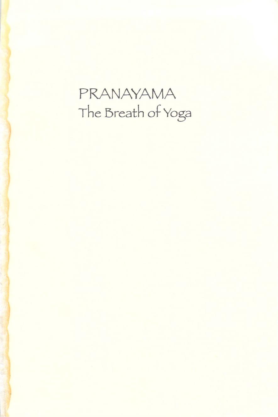 Pranayama the Breath of Yoga by Gregor Maehle