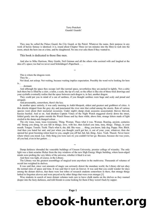 Pratchett, Terry - Discworld 08 - Guards! Guards! by Pratchett Terry