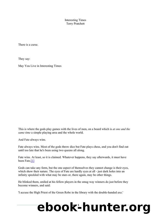 Pratchett, Terry - Discworld 17 - Interesting Times by Pratchett Terry