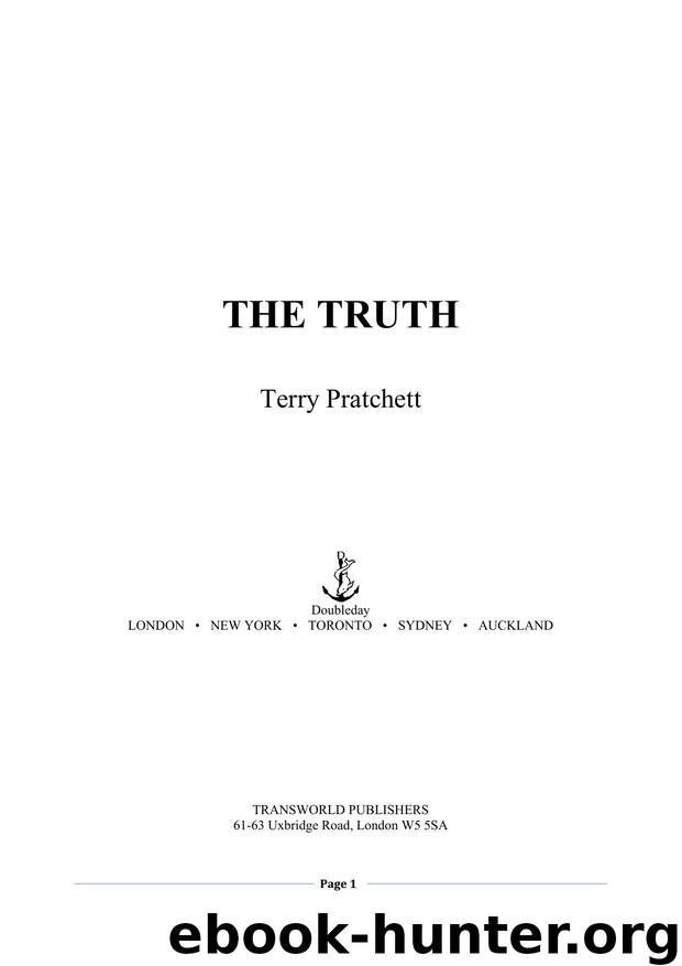 Pratchett, Terry - Discworld 25 - The Truth by Pratchett Terry