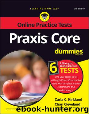 Praxis Core For Dummies by Carla C. Kirkland & Chan Cleveland