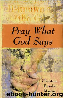 Pray What God Says by Christine Brooks Martin