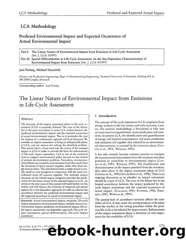 Predicted environmental impact and expected occurrence of by Unknown