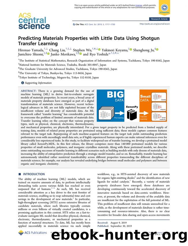 Predicting Materials Properties with Little Data Using Shotgun Transfer Learning by unknow