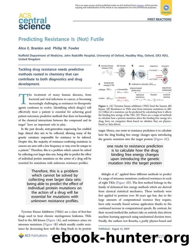 Predicting Resistance Is (Not) Futile by Alice E. Brankin (ORCID: 0000-0002-5070-6525) & Philip W. Fowler (ORCID: 0000-0003-0912-4483)
