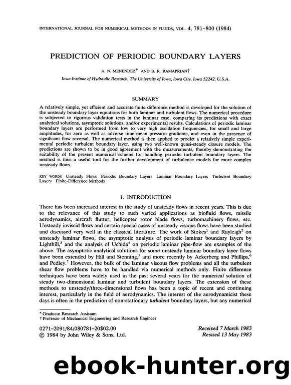 Prediction of periodic boundary layers by Unknown