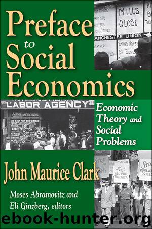 Preface to Soocial Economics by John Maurice Clark