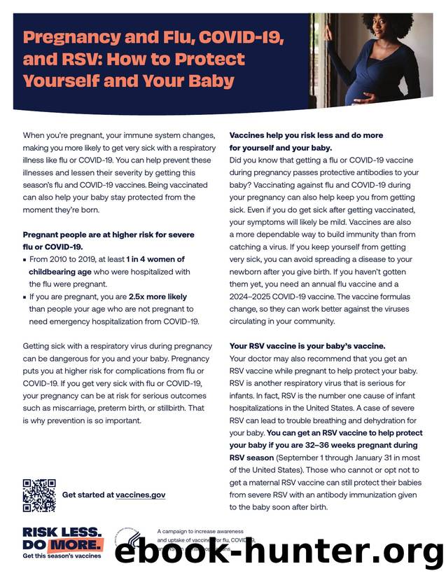Pregnancy and Flu, COVID-19, and RSV: How to Protect Yourself and Your Baby by HHS
