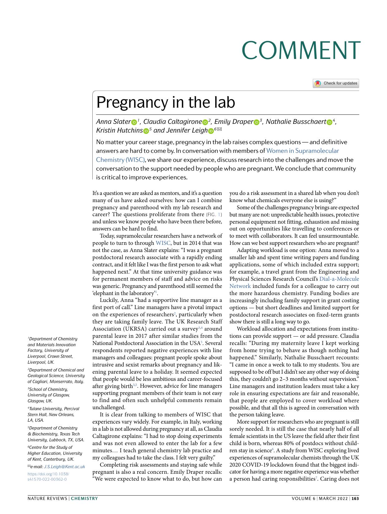 Pregnancy in the lab by unknow