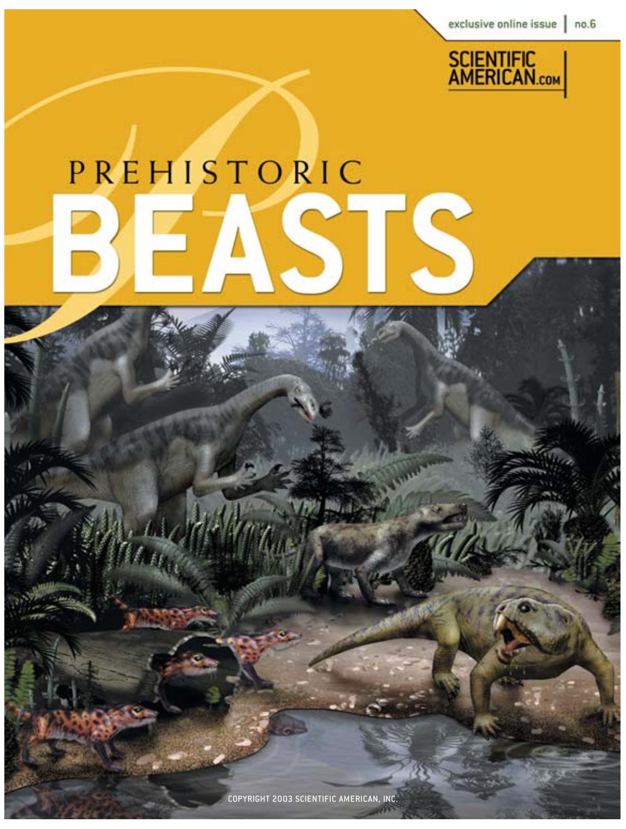 Prehistoric Beasts by Sci American Online Issue No 6 (2003) WW