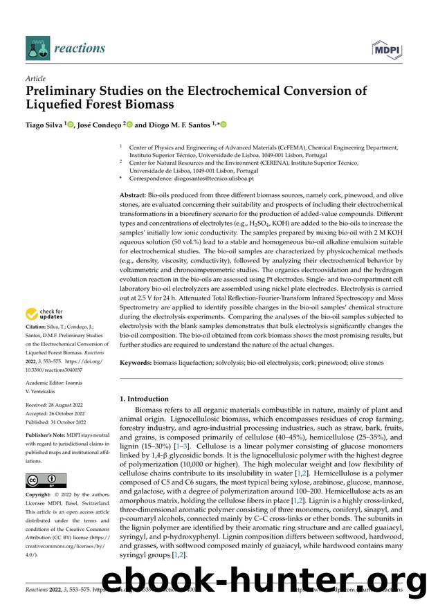Preliminary Studies on the Electrochemical Conversion of Liquefied Forest Biomass by Tiago Silva José Condeço & Diogo M. F. Santos