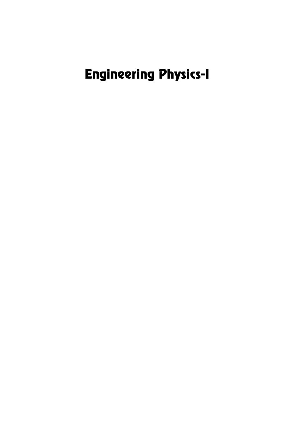 Prelims of Physics-I.indd by ABC