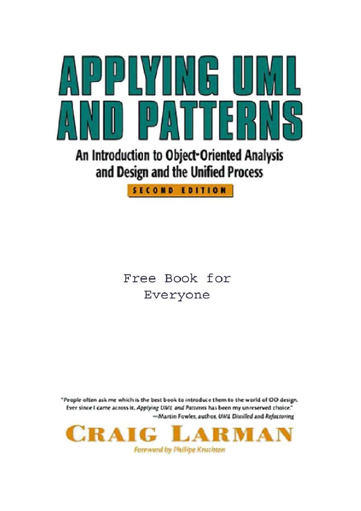 Prentice Hall, Applying UML and Patterns, 2Ed by Administrator