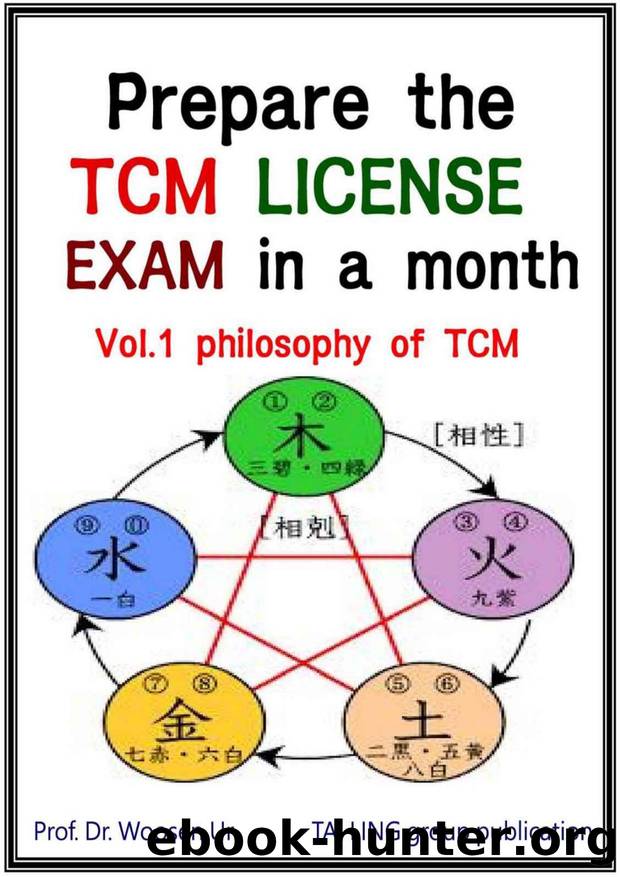 Prepare the TCM License exam in a month Vol.1: Chinese Medicine philosophy - California, NCCAOM, Canadian by Woosen Ur