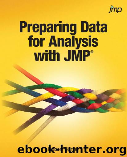 Preparing Data for Analysis with JMP by Robert Carver