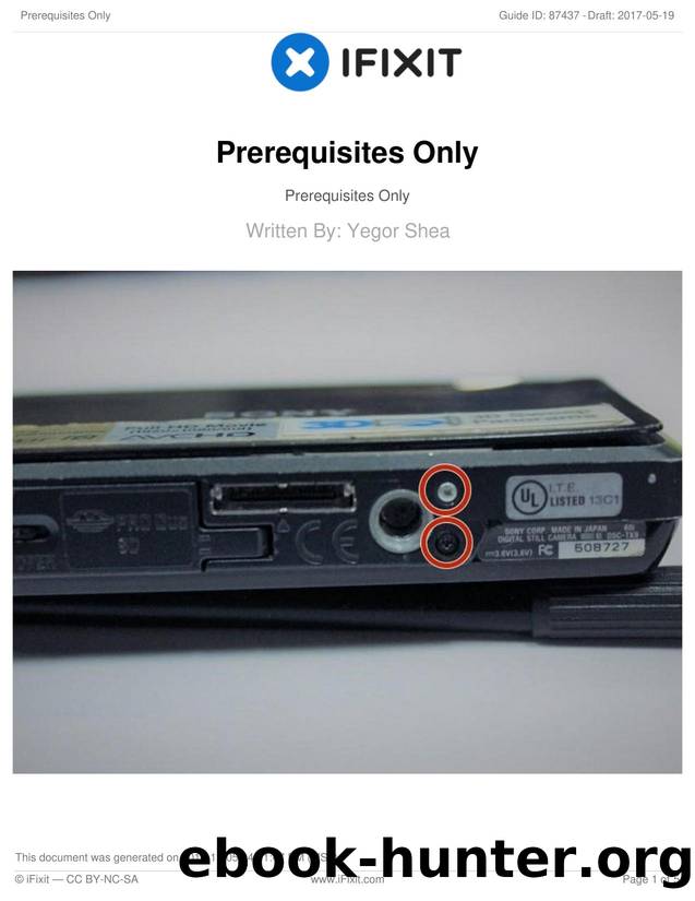 Prerequisites Only by Unknown