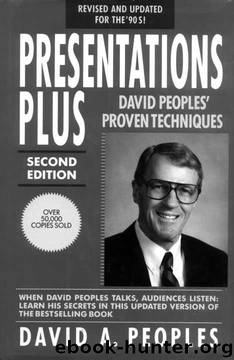 Presentations Plus: David Peoples' Proven Techniques by David A. Peoples