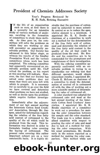 President of chemists addresses society by Unknown