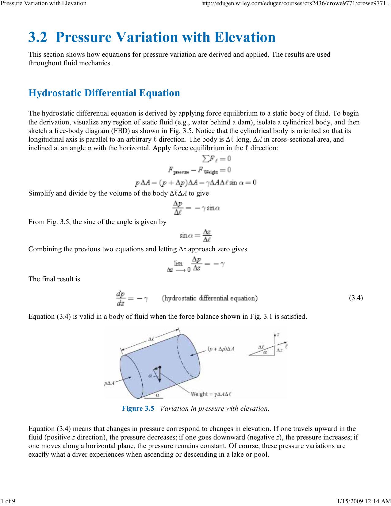 Pressure Variation with Ele... by Matt