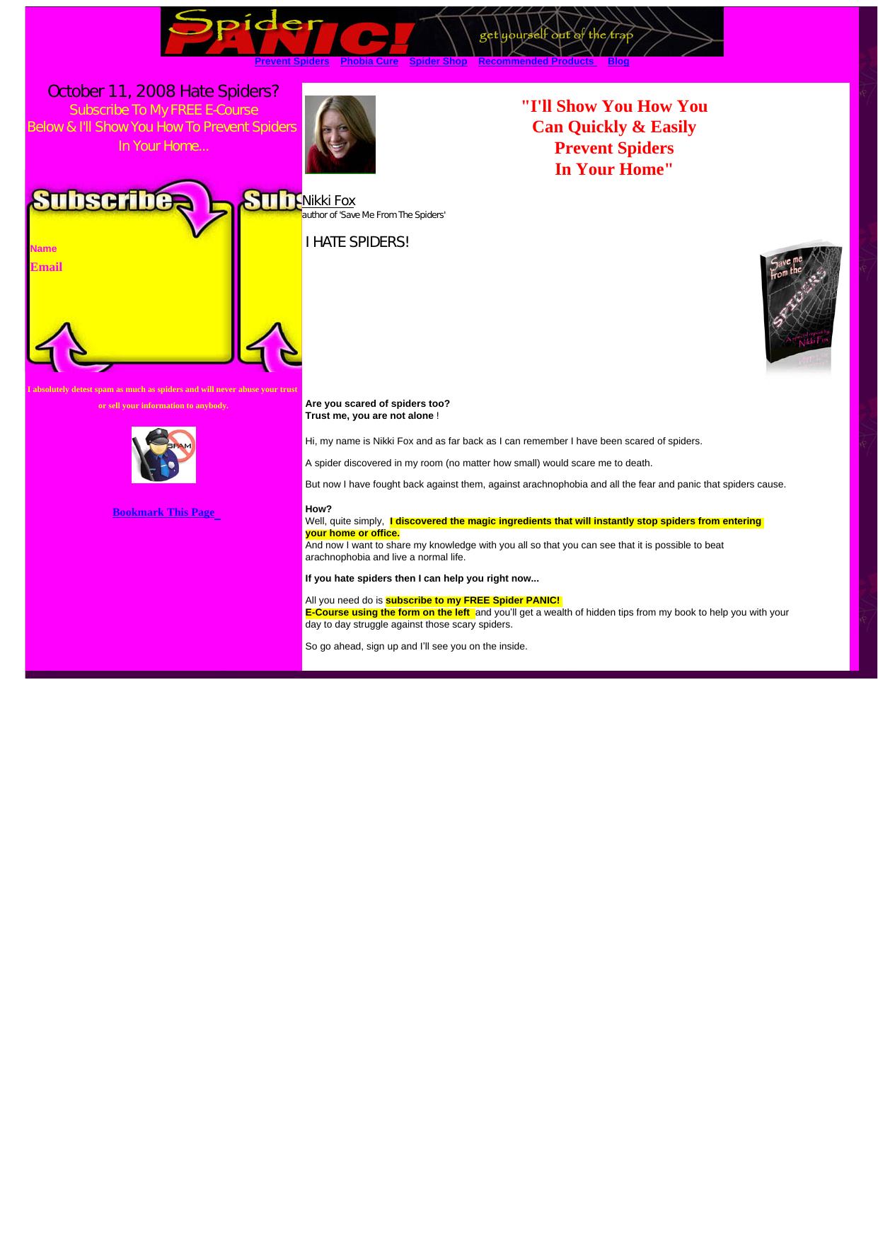 Prevent Spiders In Your Home & Cure Your Fear. by Best of Kuszter's Collection