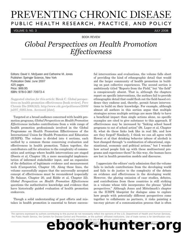 Preventing Chronic Disease by Crystal Biruk for CDC