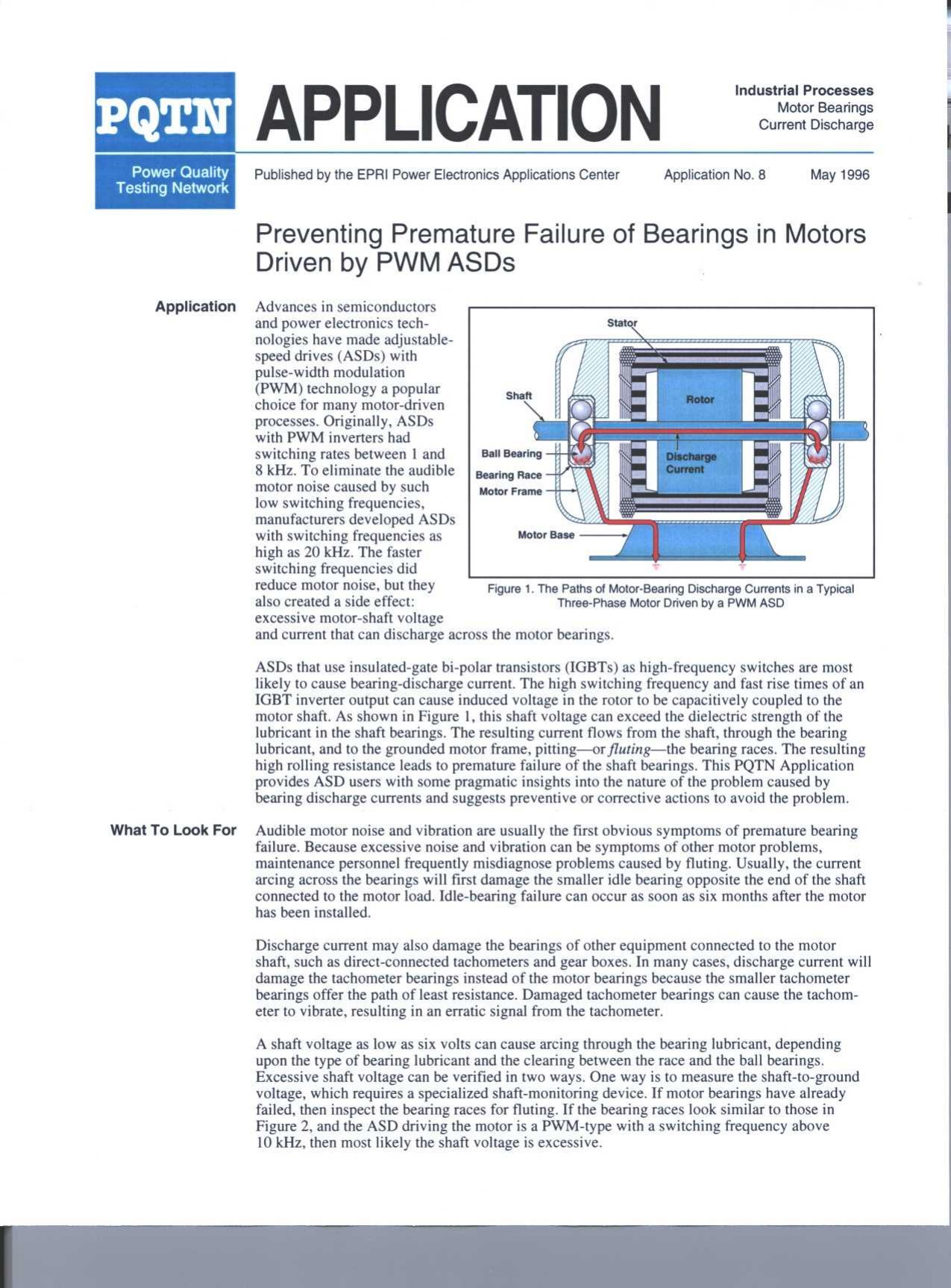 Preventing Premature Failure of Bearings PROTECTED by Marsha Saiki