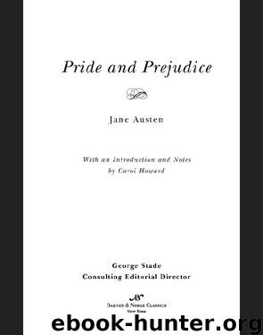 Pride and Prejudice (Barnes & Noble Classics Series) by Jane Austen