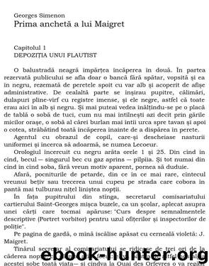 Prima ancheta a lui Maigret by Georges Simenon