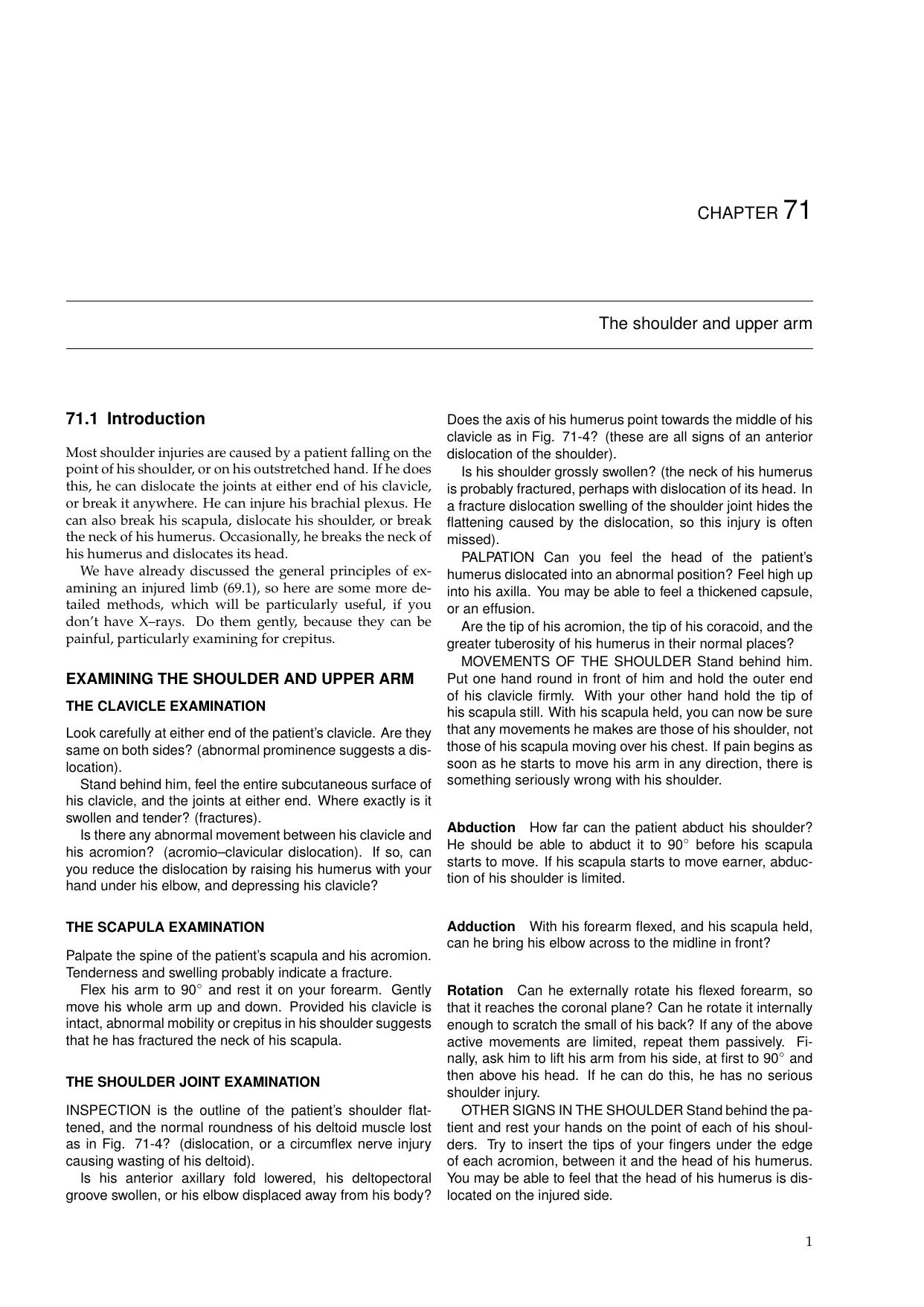 Primary Surgery, Chapter 71 - The shoulder and upper arm by Thomas Egglseder