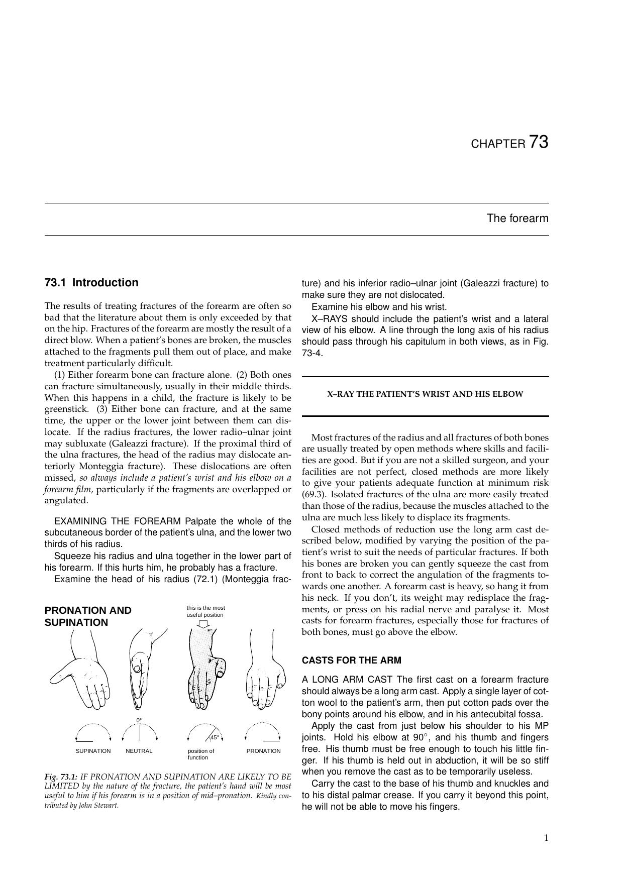 Primary Surgery, Chapter 73 - The forearm by Thomas Egglseder