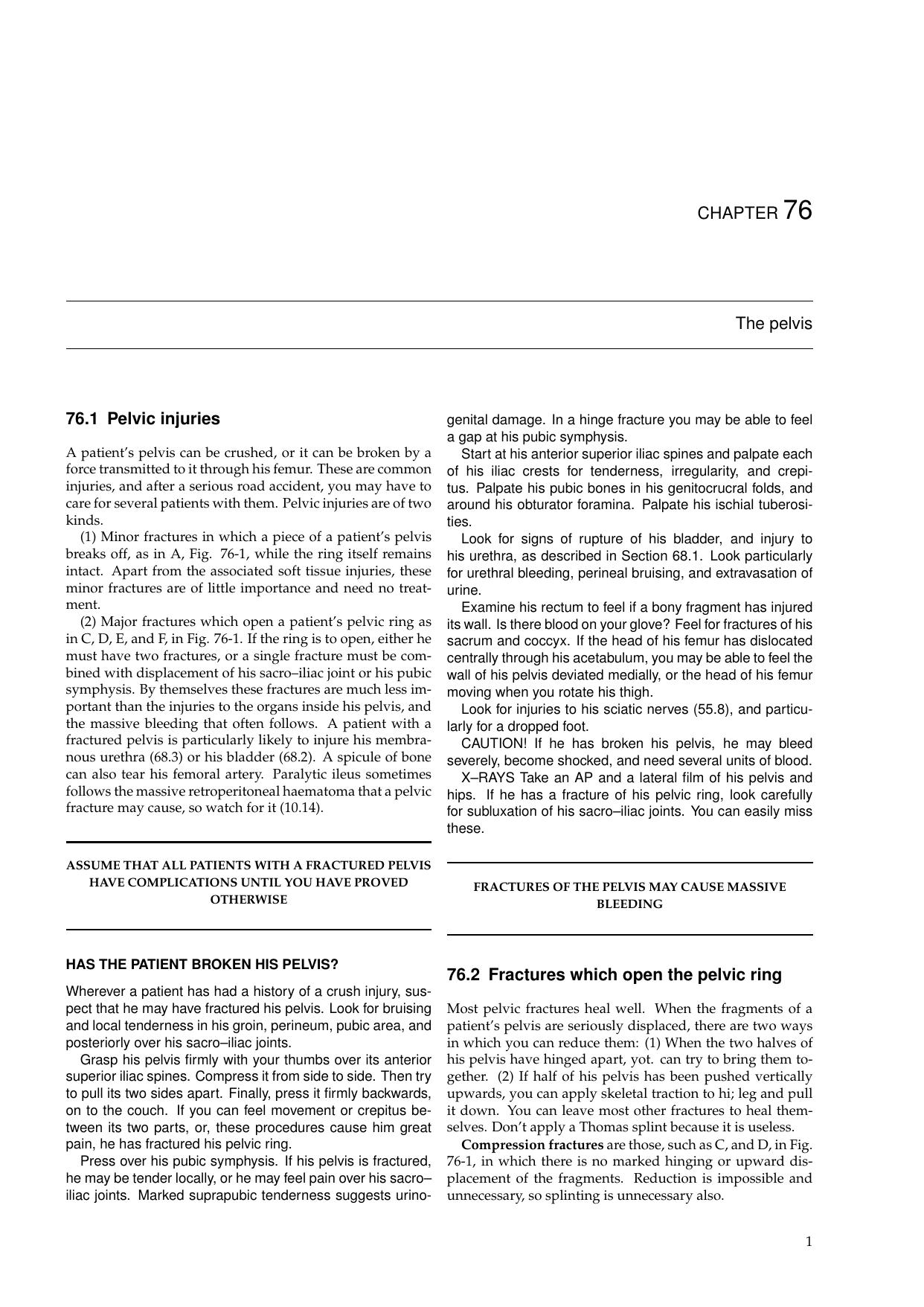 Primary Surgery, Chapter 76 - The pelvis by Thomas Egglseder