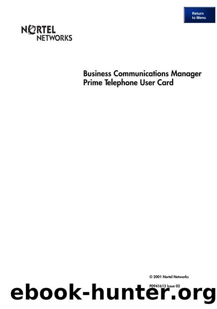 Prime Telephone User Card by Unknown