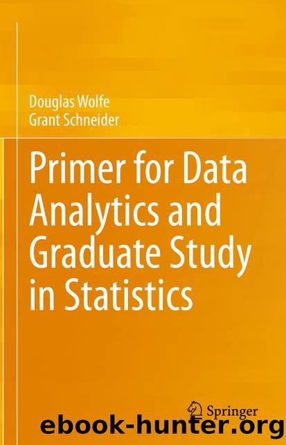 Primer for Data Analytics and Graduate Study in Statistics by Douglas Wolfe & Grant Schneider