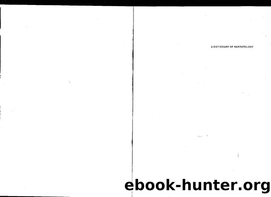 Prince by A Dictionary of Narratology-University of Nebraska Press (1987)