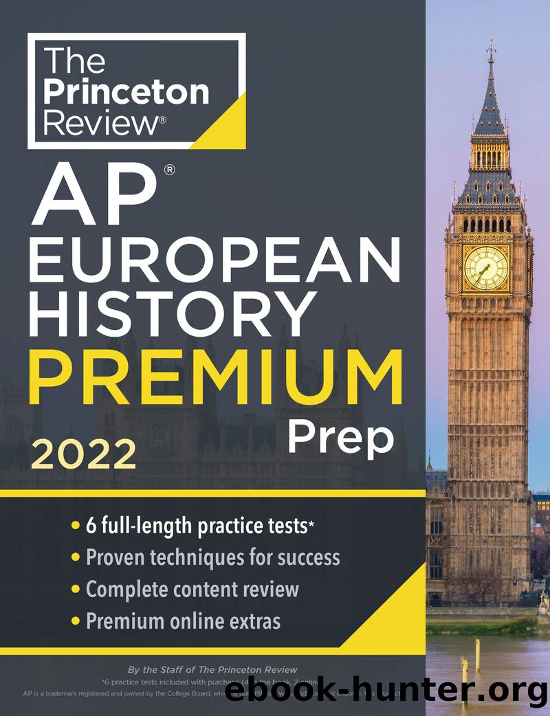 Princeton Review AP European History Premium Prep, 2022 by The Princeton Review