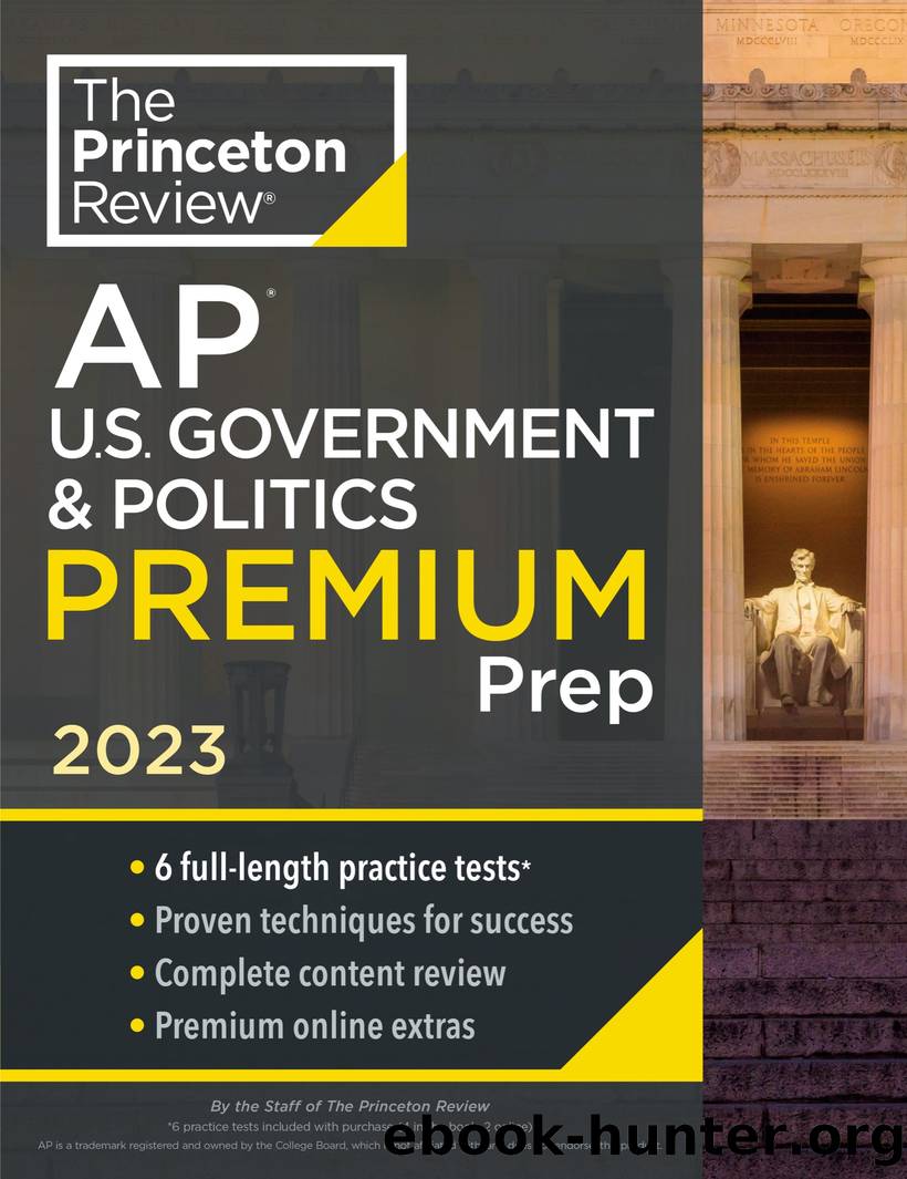 Princeton Review AP U.S. Government & Politics Premium Prep, 2023 by The Princeton Review