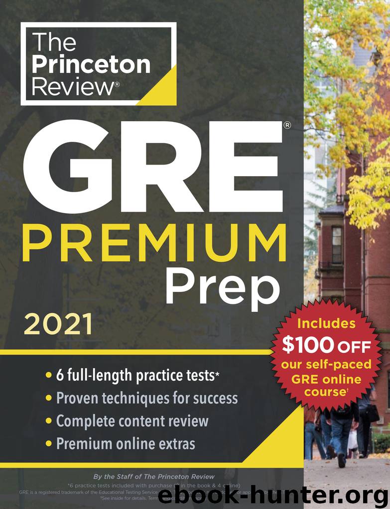 Princeton Review GRE Premium Prep, 2021 by The Princeton Review