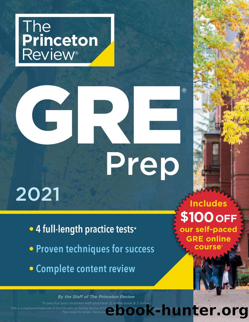 Princeton Review GRE Prep, 2021 by The Princeton Review
