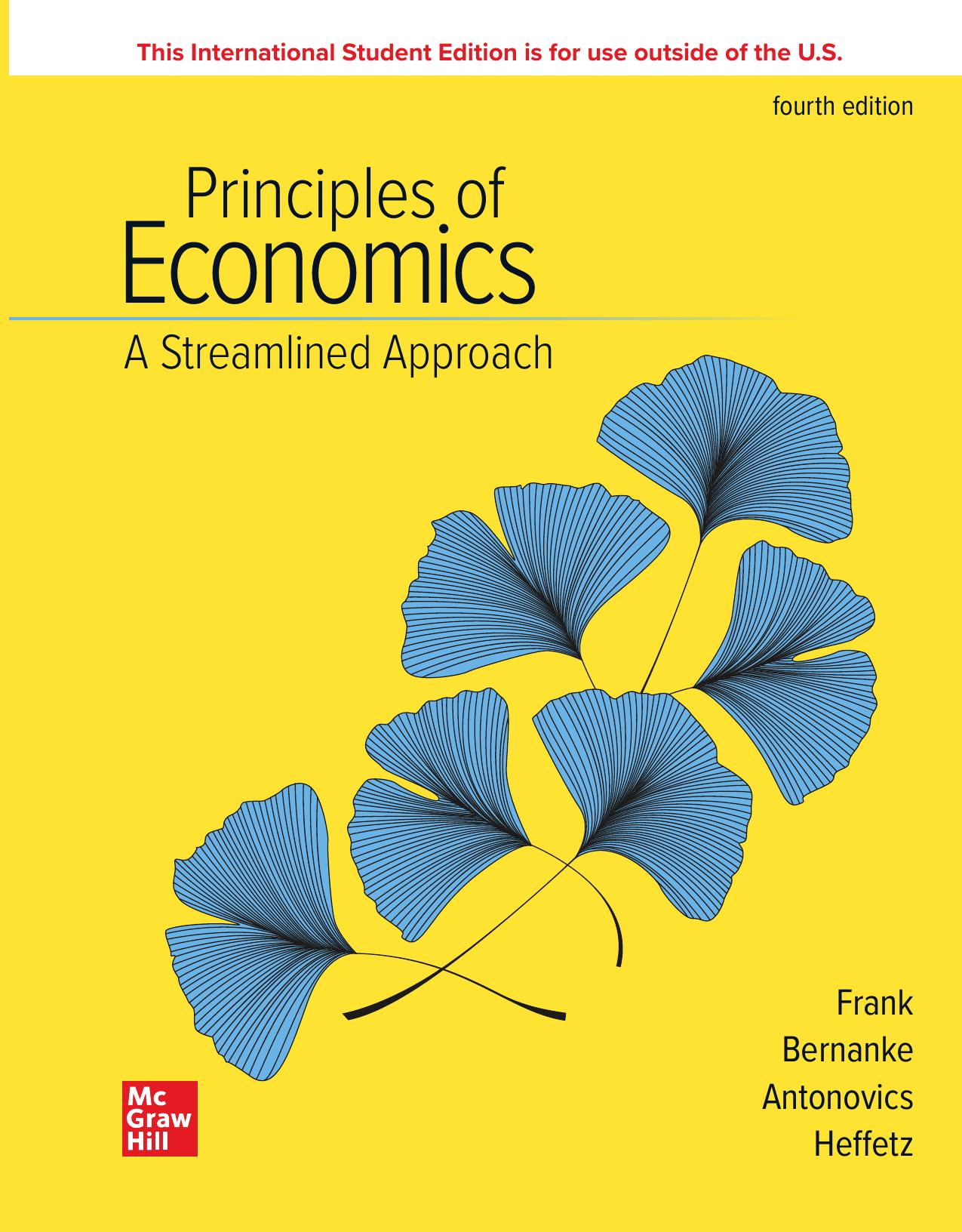 Principle of Economics: A Streamlined Approach by Frank