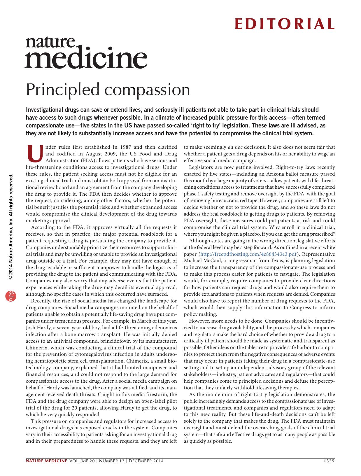 Principled compassion by Unknown