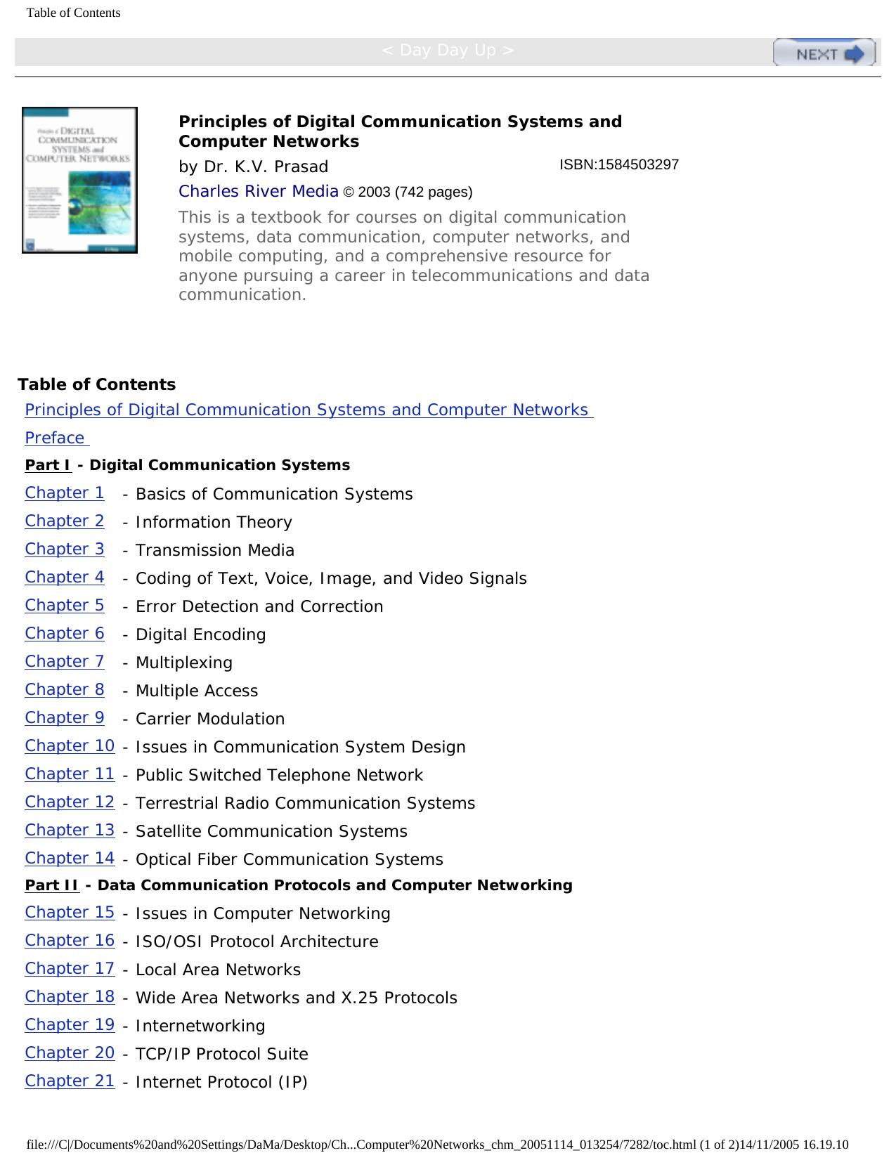 Principles Digital Communication System & Computer Networks by unknow