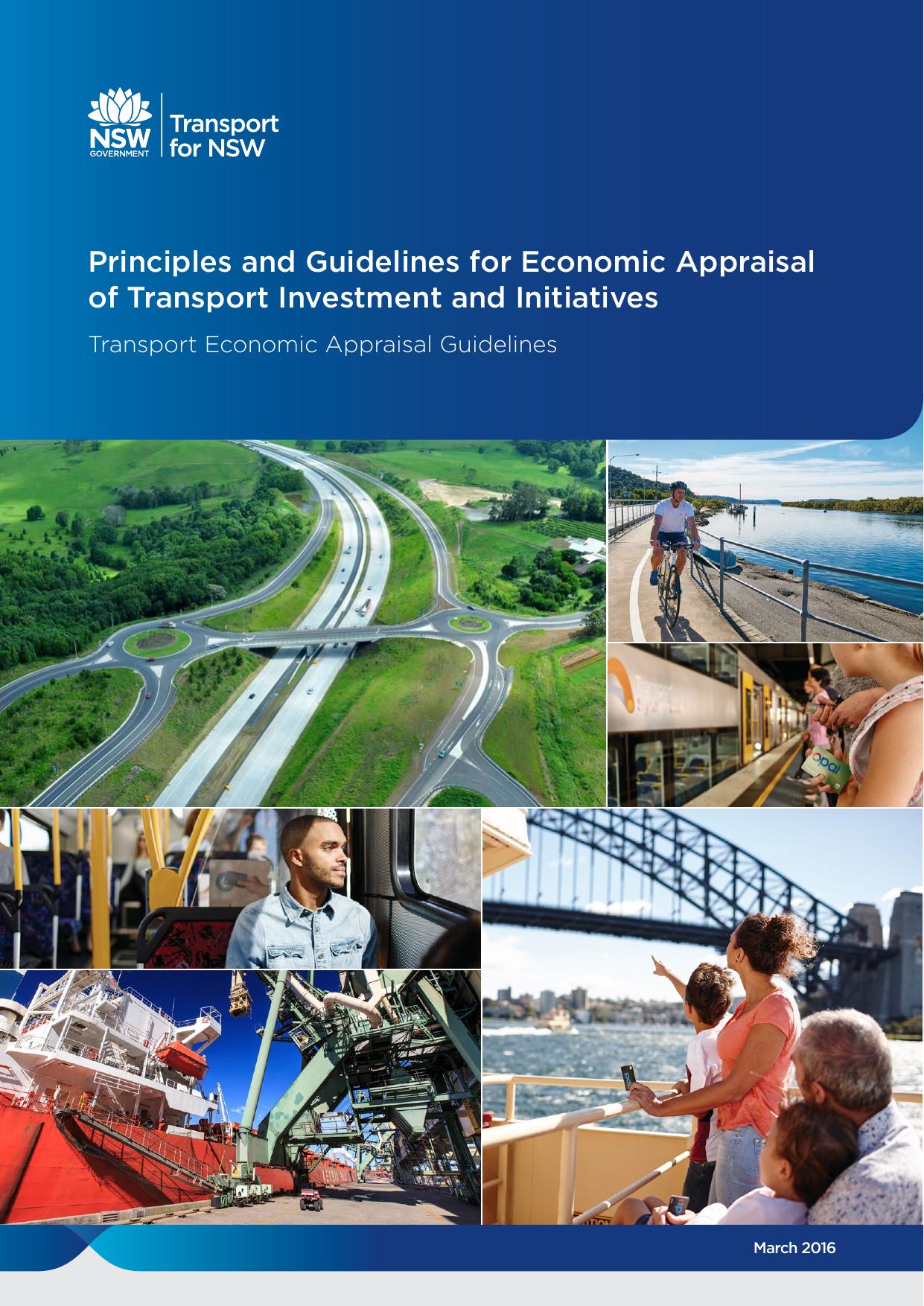 Principles and Guidelines for Economic Appraisal of Transport Investment and Initiatives by Transport for NSW