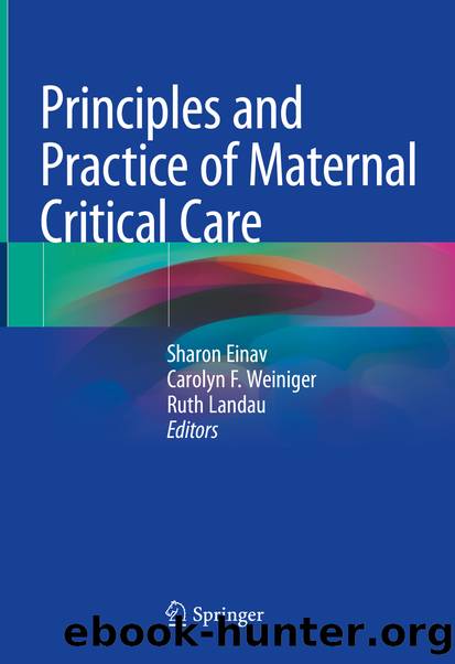Principles and Practice of Maternal Critical Care by Unknown