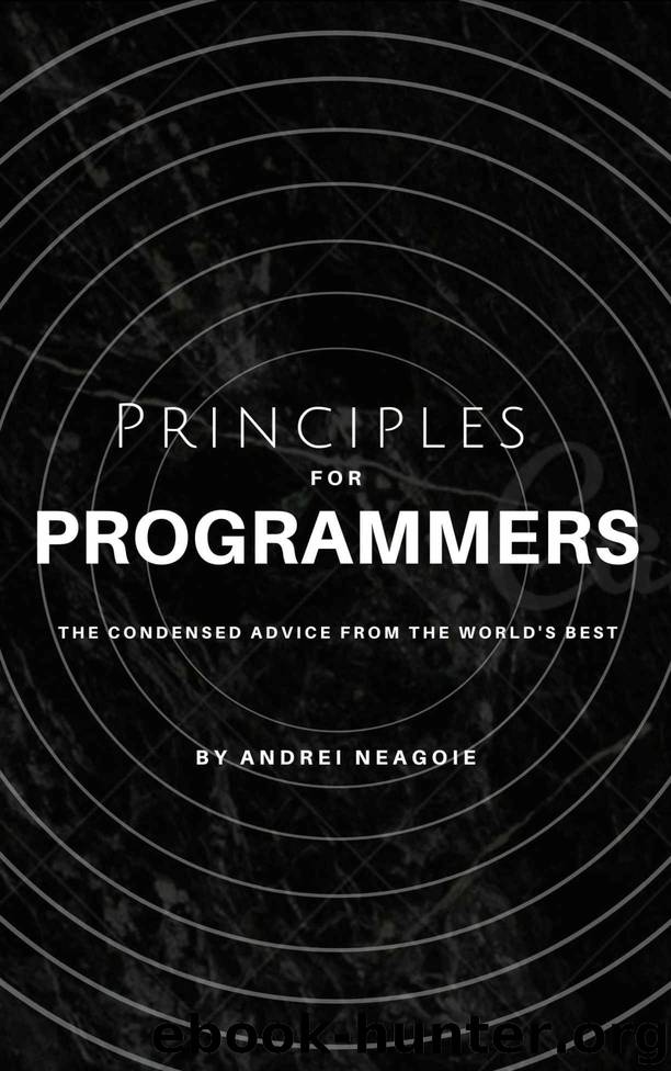 Principles for Programmers by Andrei Neagoie