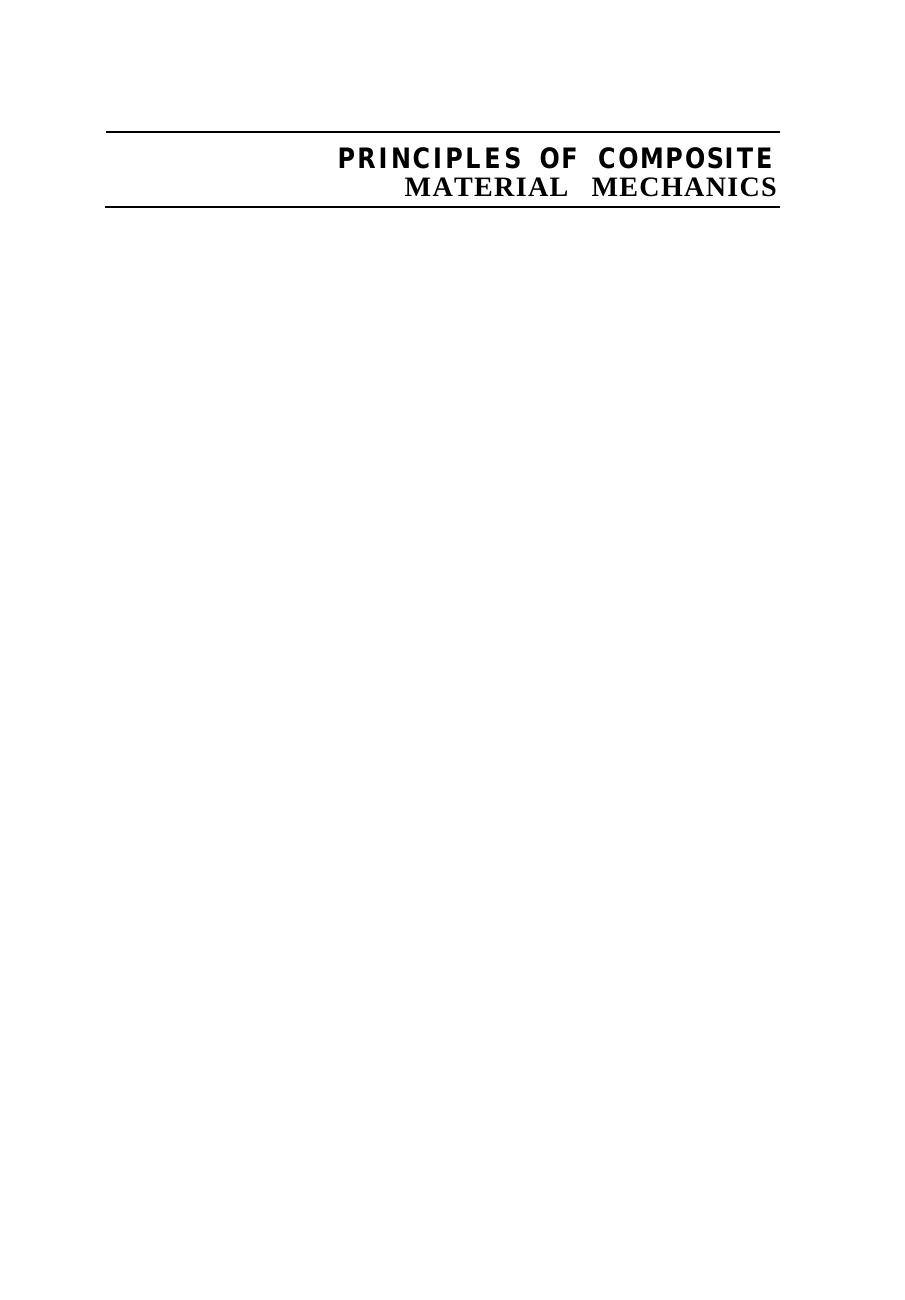 Principles of Composite Material Mechanics by Ronald Gibson