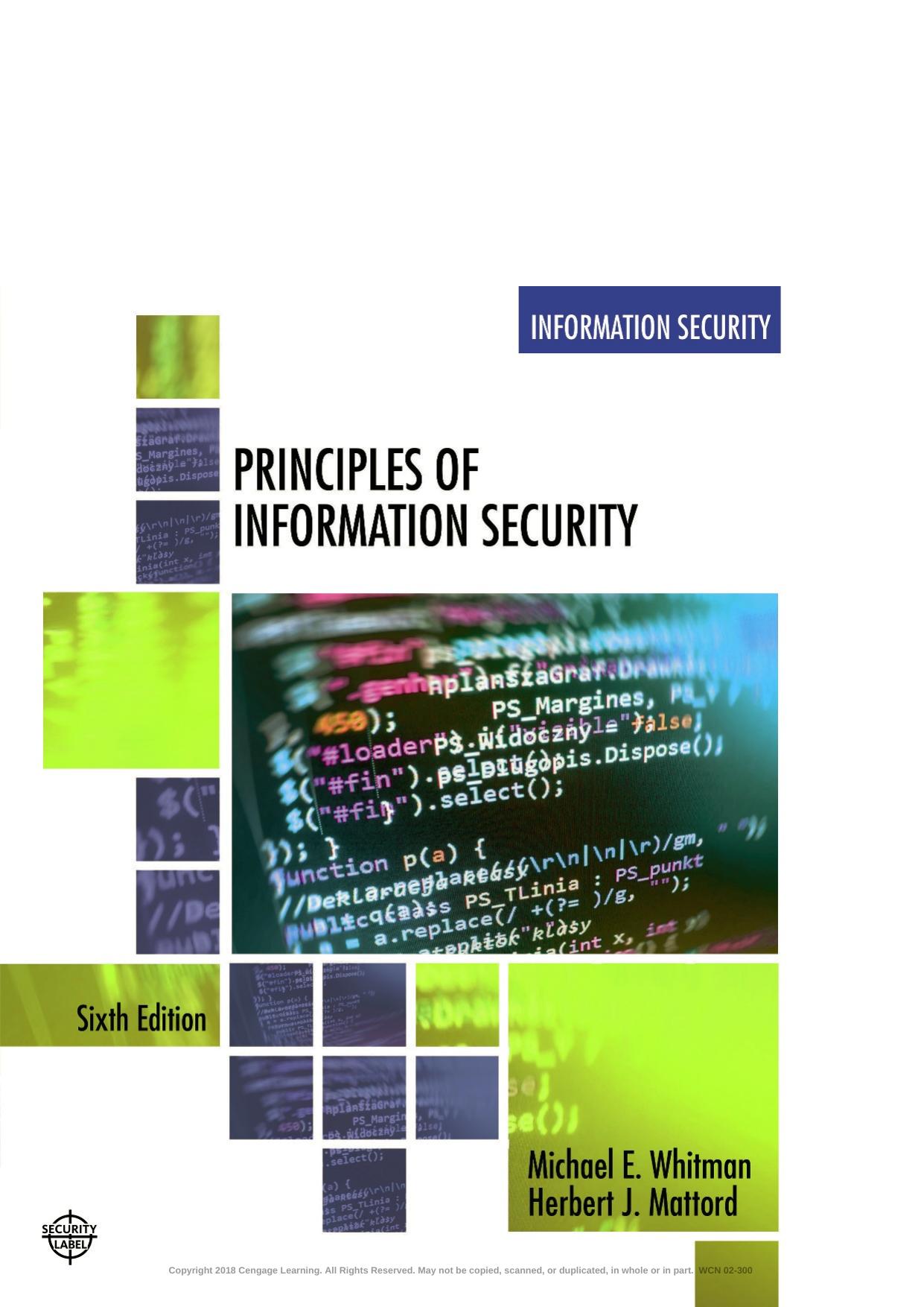 Principles of Information Security, 6th Edition by unknow