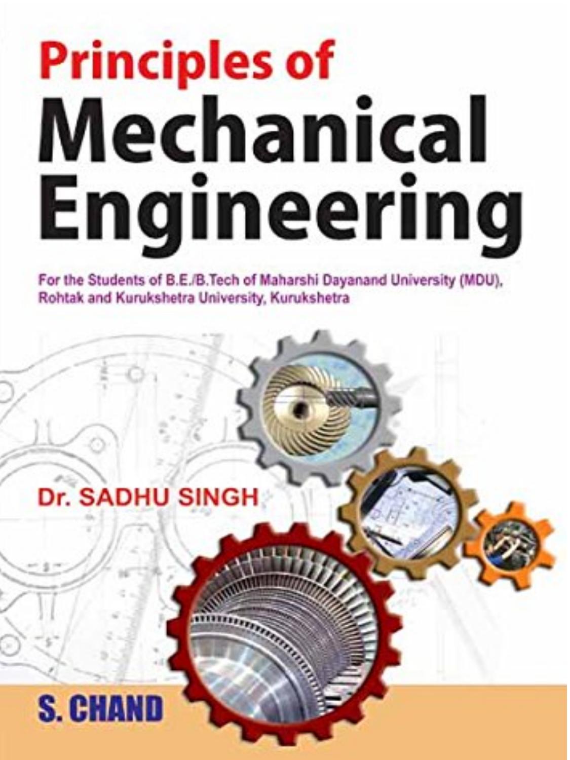 Principles of Mechanical Engineering by Dr. Sadhu Singh