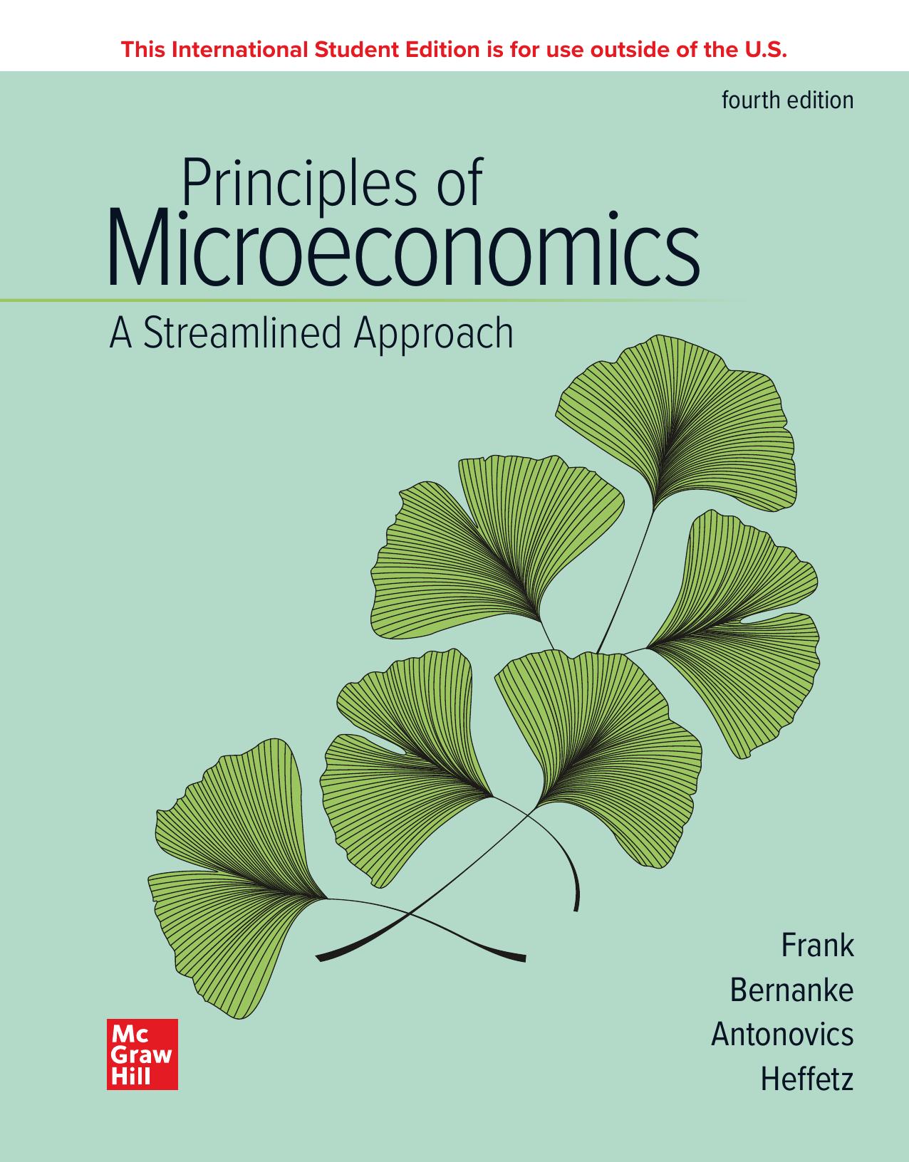 Principles of Microeconomics: A Streamlined Approach by Frank