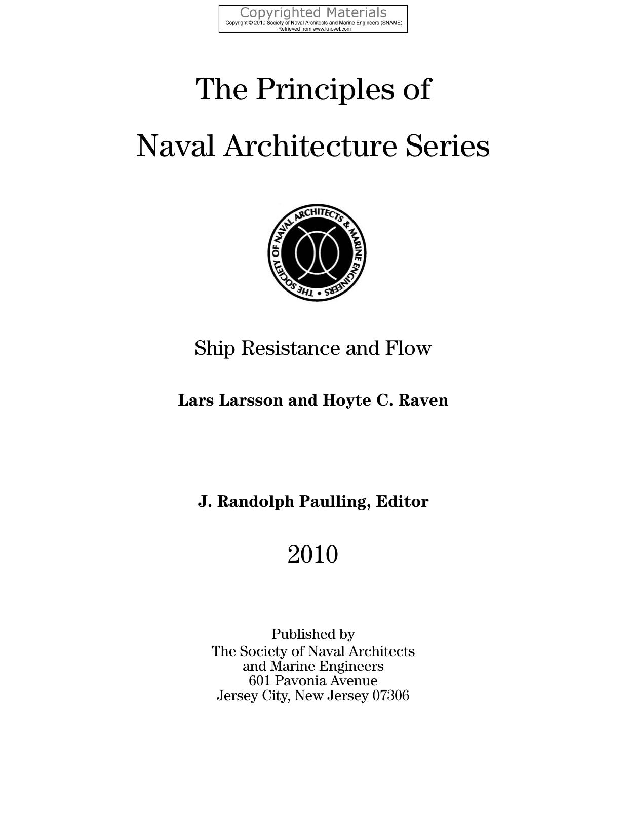 Principles of Naval Architecture Series by 4<8=8AB@0B>@