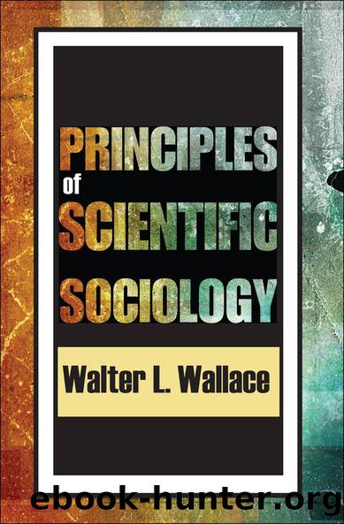 Principles of Scientific Sociology by Walter Wallace